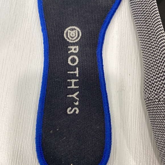 Rothy’s shale cherry red ribbon stripe ballet flats size 9 - Picture 12 of 14